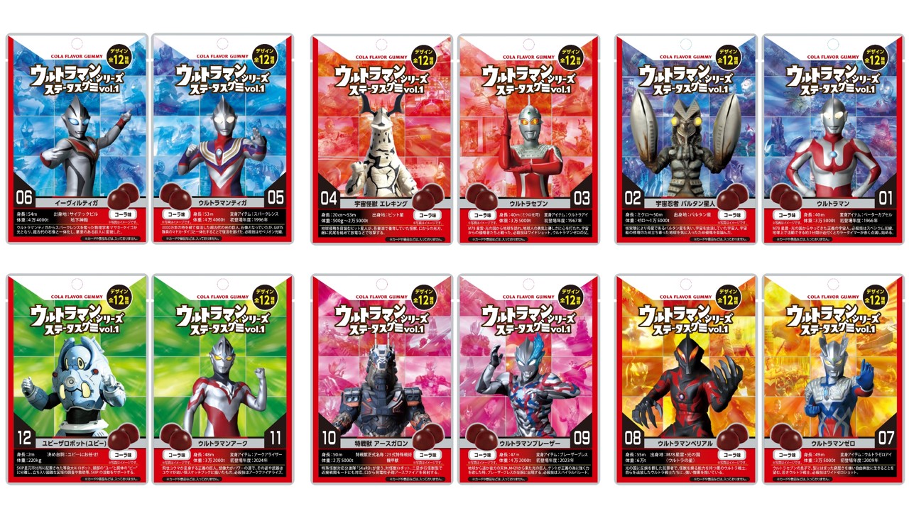 ウルトラマンシリーズ　ステータスグミ vol.1